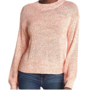 Abound Sweater Spring Daze Marled Dolman Sleeve Crewneck Pullover Size Large